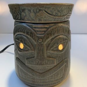 Scentsy Full Size Warmer Tiki Ceramic Retired Luau